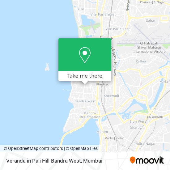 Veranda in Pali Hill-Bandra West map