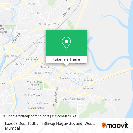 Lazeez Desi Tadka in Shivaji Nagar-Govandi West map