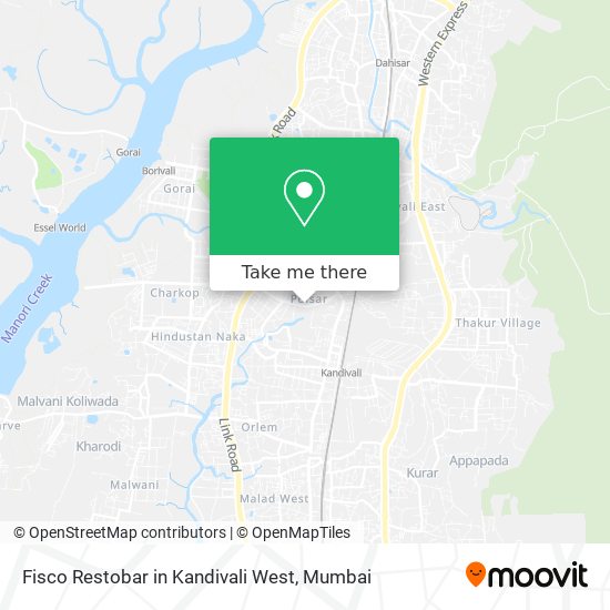 Fisco Restobar in Kandivali West map