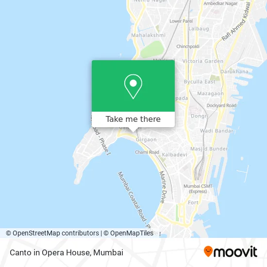 Canto in Opera House map