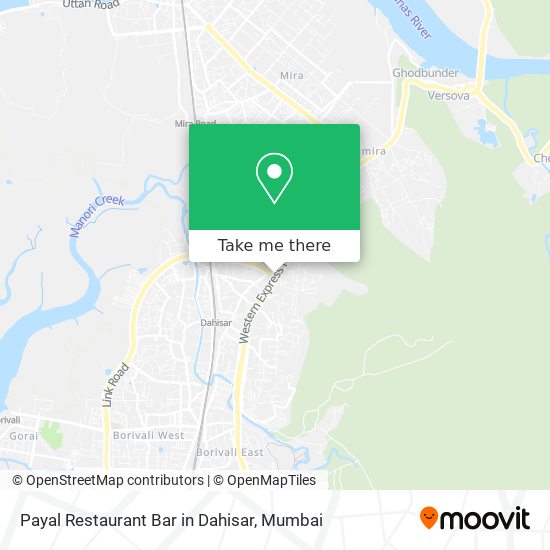 Payal Restaurant Bar in Dahisar map