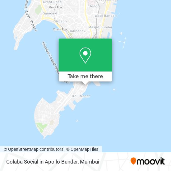 Colaba Social in Apollo Bunder map
