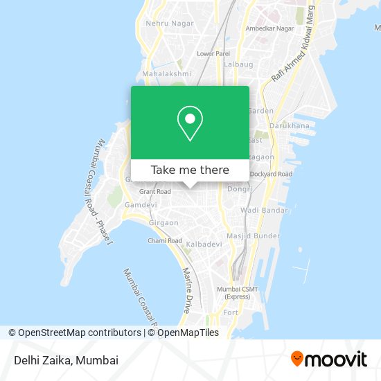 Delhi Zaika map