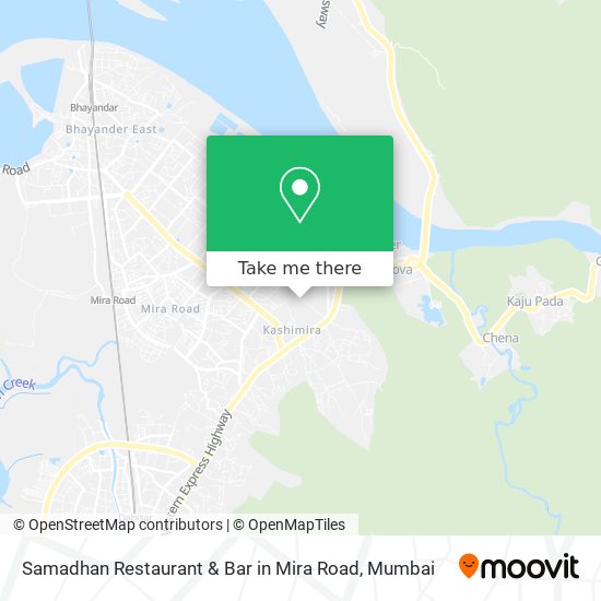 Samadhan Restaurant & Bar in Mira Road map
