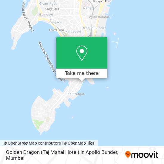 Golden Dragon (Taj Mahal Hotel) in Apollo Bunder map