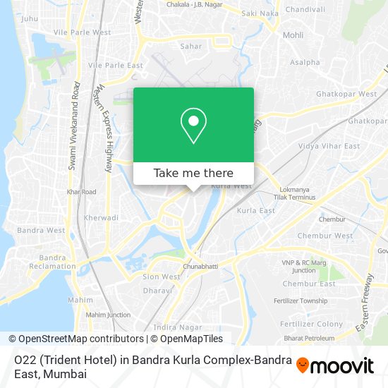 O22 (Trident Hotel) in Bandra Kurla Complex-Bandra East map