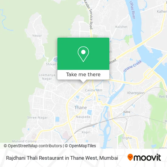Rajdhani Thali Restaurant in Thane West map
