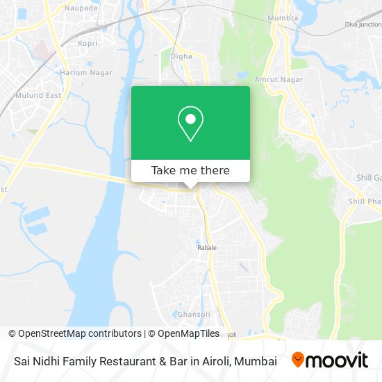 Sai Nidhi Family Restaurant & Bar in Airoli map