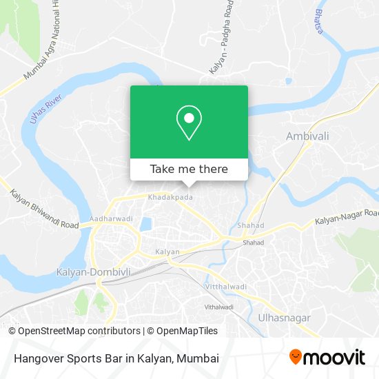 Hangover Sports Bar in Kalyan map