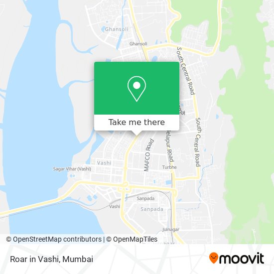 Roar in Vashi map