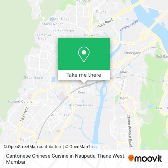 Cantonese Chinese Cuisine in Naupada-Thane West map