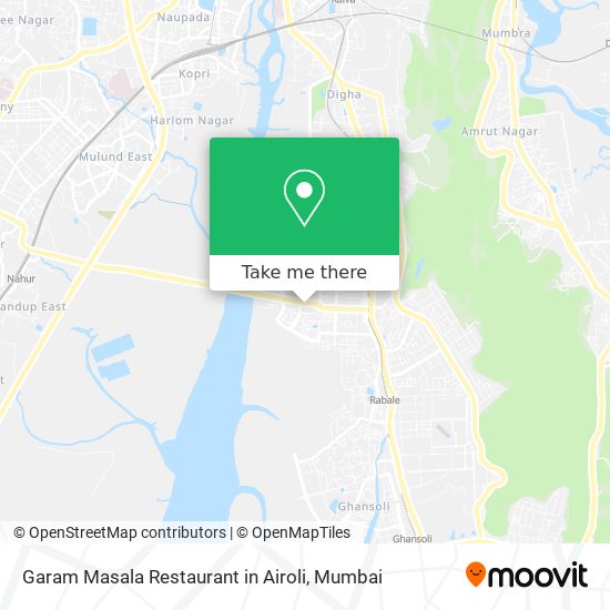 Garam Masala Restaurant in Airoli map