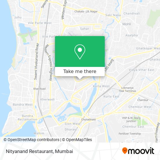 Nityanand Restaurant map