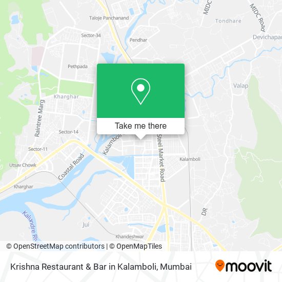 Krishna Restaurant & Bar in Kalamboli map