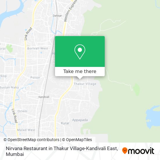 Nirvana Restaurant in Thakur Village-Kandivali East map