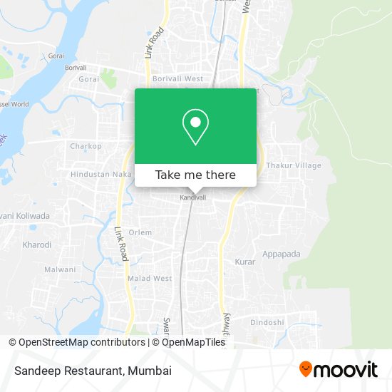 Sandeep Restaurant map