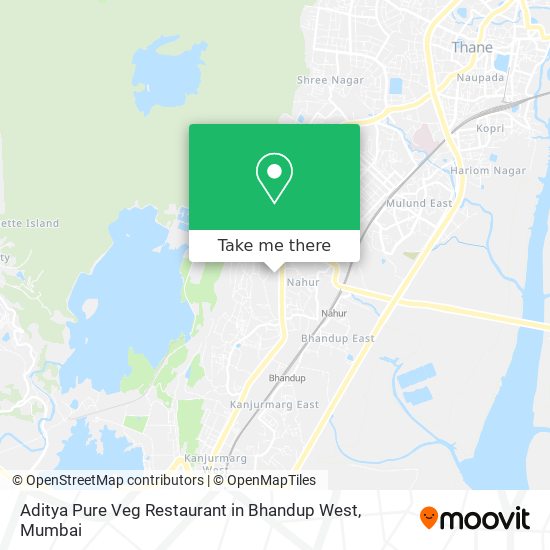 Aditya Pure Veg Restaurant in Bhandup West map