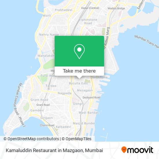 Kamaluddin Restaurant in Mazgaon map