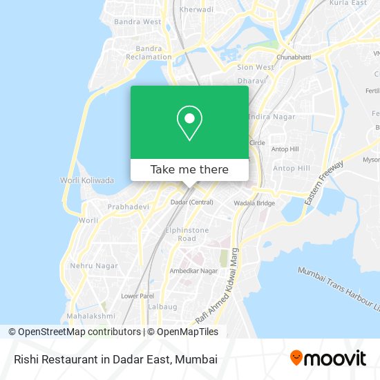 Rishi Restaurant in Dadar East map