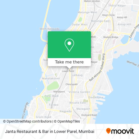 Janta Restaurant & Bar in Lower Parel map