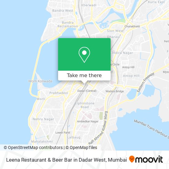 Leena Restaurant & Beer Bar in Dadar West map