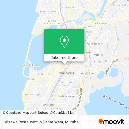 Visawa Restaurant in Dadar West map