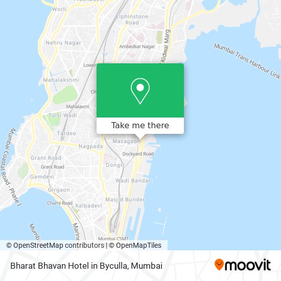 Bharat Bhavan Hotel in Byculla map