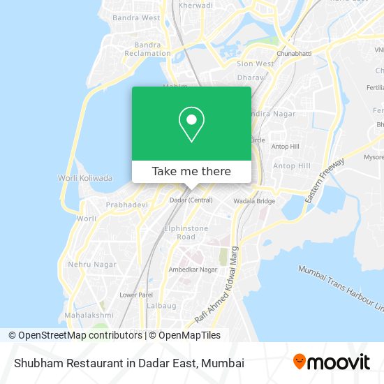 Shubham Restaurant in Dadar East map