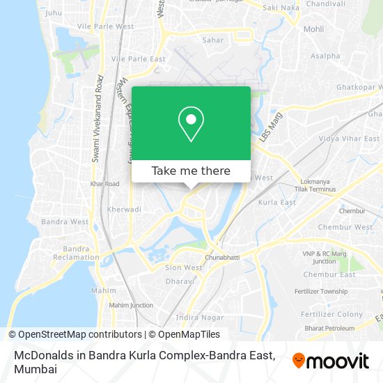 McDonalds in Bandra Kurla Complex-Bandra East map