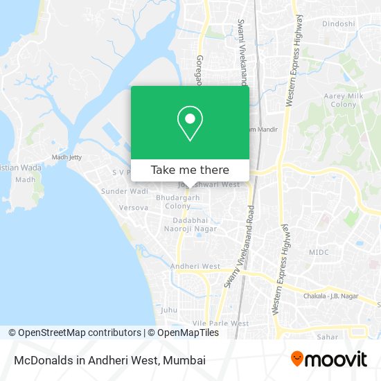 McDonalds in Andheri West map