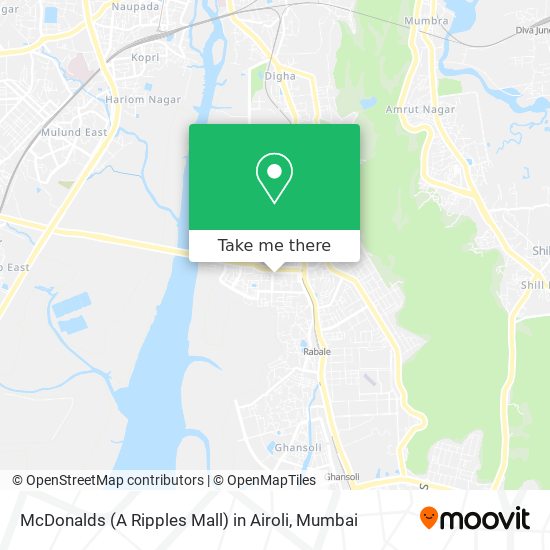 McDonalds (A Ripples Mall) in Airoli map