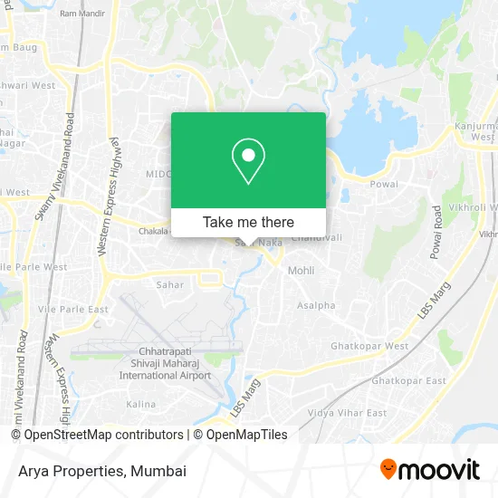Arya Properties map