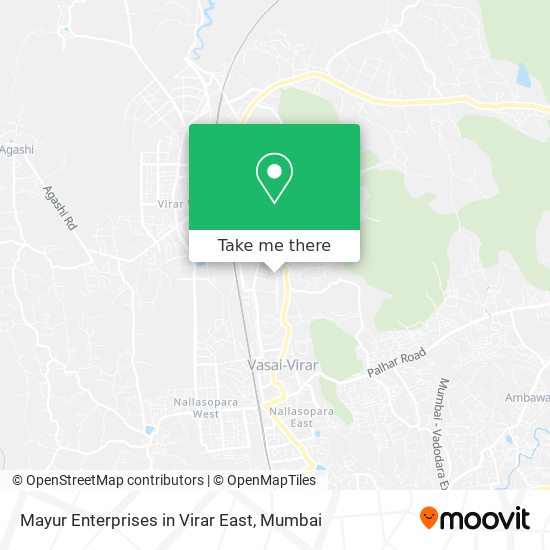 Mayur Enterprises in Virar East map