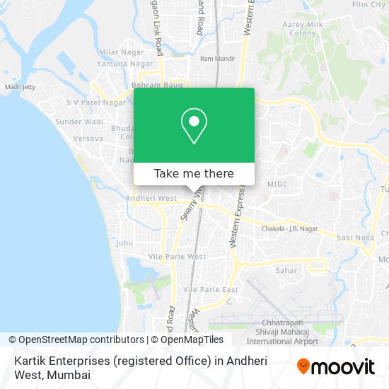 Kartik Enterprises (registered Office) in Andheri West map