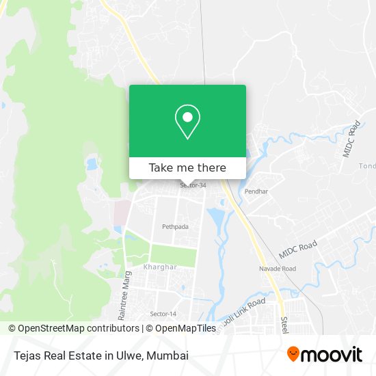 Tejas Real Estate in Ulwe map