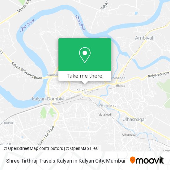 Shree Tirthraj Travels Kalyan in Kalyan City map
