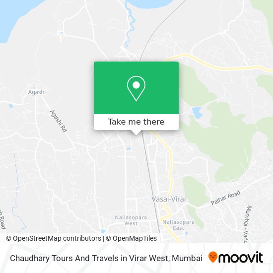 Chaudhary Tours And Travels in Virar West map