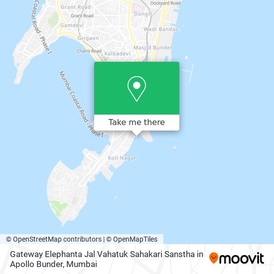 Gateway Elephanta Jal Vahatuk Sahakari Sanstha in Apollo Bunder map