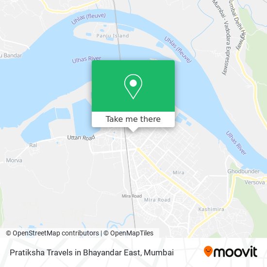 Pratiksha Travels in Bhayandar East map