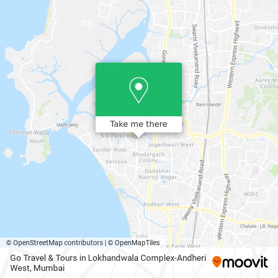 Go Travel & Tours in Lokhandwala Complex-Andheri West map