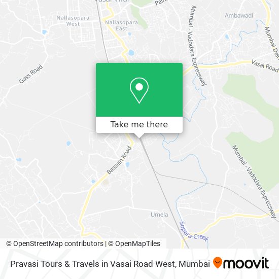 Pravasi Tours & Travels in Vasai Road West map