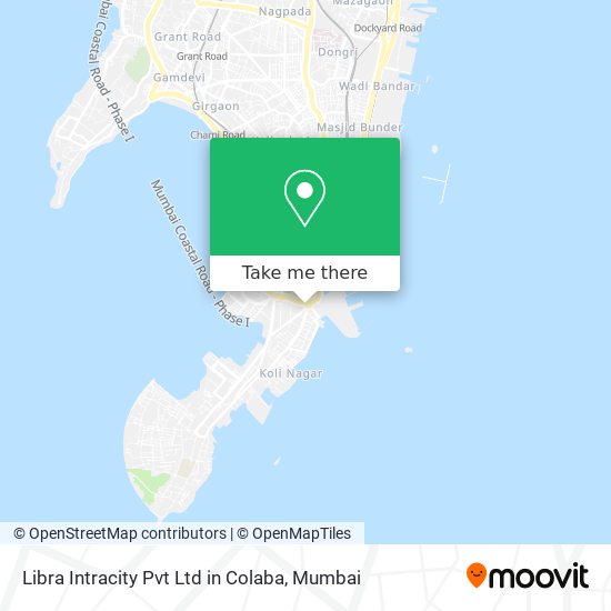 Libra Intracity Pvt Ltd in Colaba map