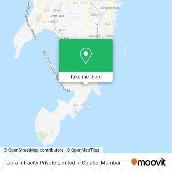 Libra Intracity Pvt Ltd in Colaba map