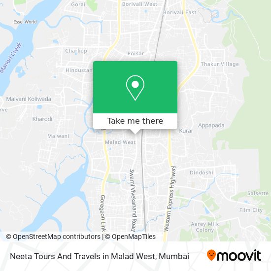 Neeta Tours And Travels in Malad West map