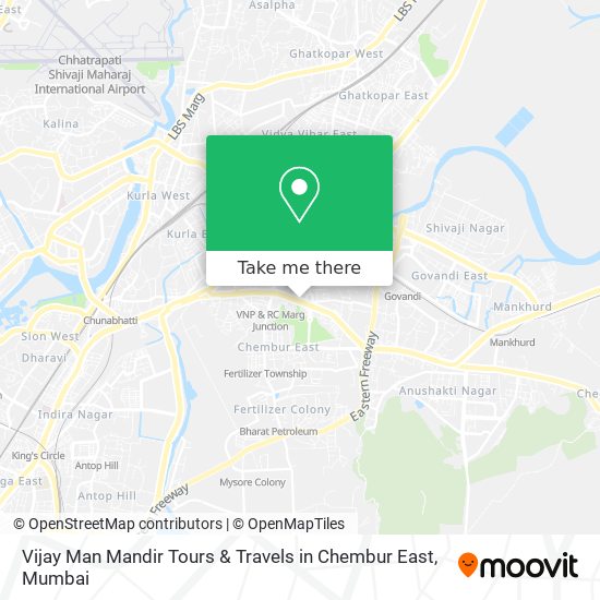 Vijay Man Mandir Tours & Travels in Chembur East map