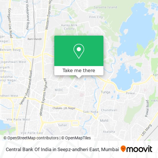 Central Bank Of India in Seepz-andheri East map