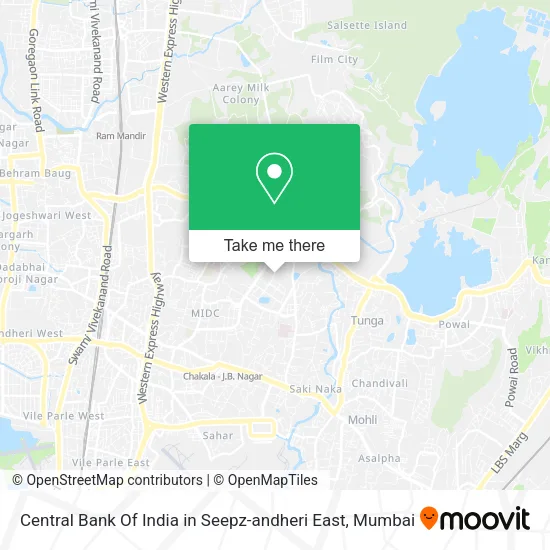 Central Bank Of India in Seepz-andheri East map