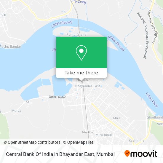 Central Bank Of India in Bhayandar East map