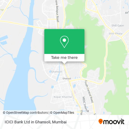 ICICI Bank Ltd in Ghansoli map