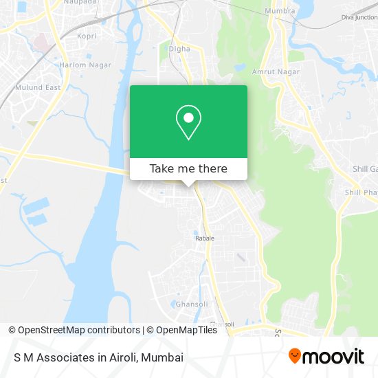 S M Associates in Airoli map